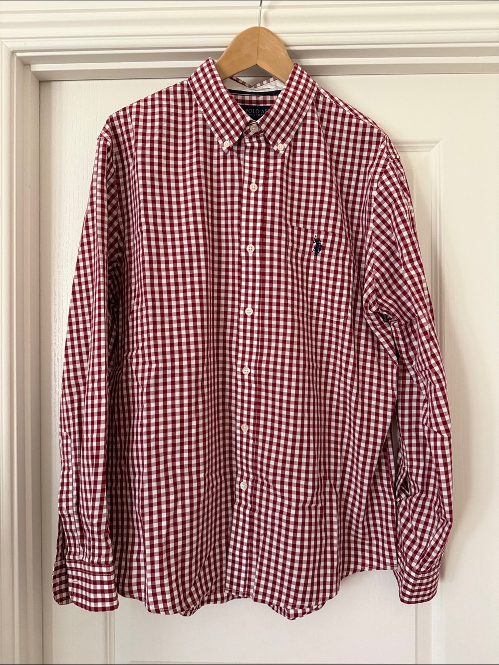 Polo by Ralph Lauren Red and White Gingham Button-Down Shirt